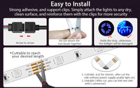RGB LED Strip Lights 5050 – 1M-30M Color Changing with Music Sync (16 Million Colors)