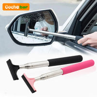 Telescopic Car Mirror & Window Cleaning Brush – Anti-Fog Wiper Tool