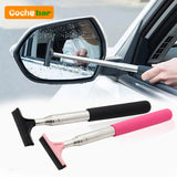 Telescopic Car Mirror & Window Cleaning Brush – Anti-Fog Wiper Tool