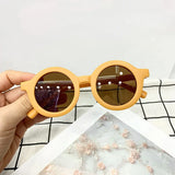 Korea Kids Cute Round Sunglasses for Baby Girls Boys Children Sun Glasses Outdoors UV400 Protection Candy Color De Sol Gafas