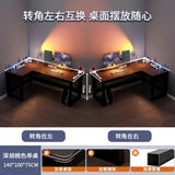 Creative Corner Computer Desks European Office Furniture Double Table Internet Cafe Gaming Desk Home Bedroom Wooden Study Table