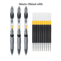 Retractable Gel Pen Set – 13 or 30pcs Black, Red & Blue Ink Ballpoints