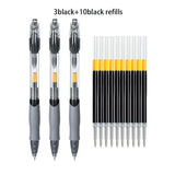 Retractable Gel Pen Set – 13 or 30pcs Black, Red & Blue Ink Ballpoints