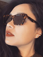 INS Vintage Cat Eye Sunglasses Women Square Small Frame Sun Glasses Female Brand Designer Retro Shades Fashion Oculos De Sol