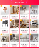 Stackable Wooden Dining Chair – Foldable Woven Seat for Kitchen, Patio & Balcony