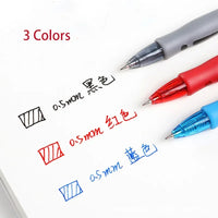 Retractable Gel Pen Set – 13 or 30pcs Black, Red & Blue Ink Ballpoints