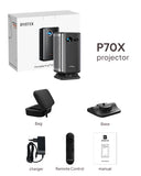 BYINTEK P70X Mini Projector – 4K Support, 3D, WiFi, Built-in Battery