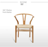 Nordic Cane-Woven Wooden Armchair – Indoor/Outdoor Lounge Chair