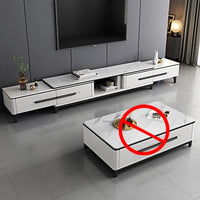 Modern Simple Tv Stand Living Room Furniture Light Luxury Slate TV Stands Tea Table Home Small Apartment Retractable TV Cabinet