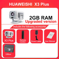 4K Portable Android Projector – 1080P HD, Auto Focus, Home & Outdoor Cinema