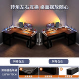 Creative Corner Computer Desks European Office Furniture Double Table Internet Cafe Gaming Desk Home Bedroom Wooden Study Table