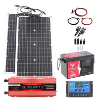Complete 2000W Solar Power Kit – 110V/220V Inverter, LiFePO4 Battery