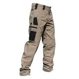 New Men's Tactical Work Pants Outdoor Waterproof Cargo Trousers Casual Multi-pocket Wear-Resistant Outdoor Training Trousers