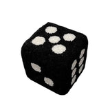 Cubic Lamb Wool Dice Stool – Fun & Fluffy Home Accent