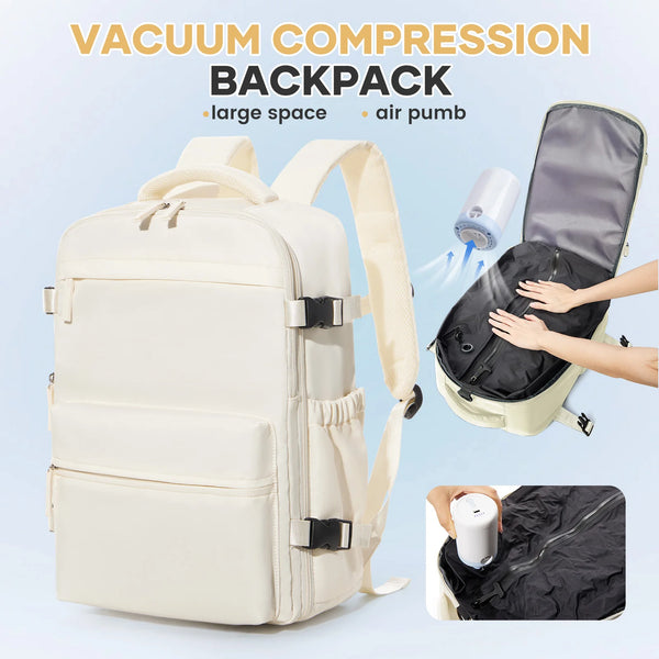 Ryanair Cabin Travel Backpack 40x20x25cm – Vacuum Compression Laptop Bag for Men & Women