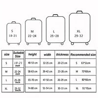 Thick Elastic World Map Luggage Protective Cover Zipper Suit For 18-32 inch Bag Suitcase Covers Trolley Cover Travel Accessories