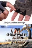 Men Cycling Bicycle Gloves Half Finger Gym Gloves Women Mitten Breathable Anti-slip Glove Fitness Sport Training Gloves