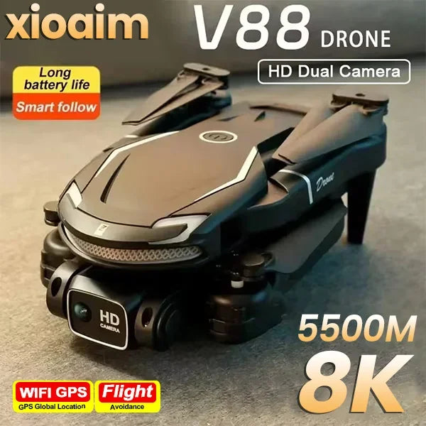 Original V88 8K 5G GPS Drone – Professional HD Dual Camera Quadcopter