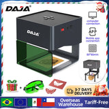 DAJA DJ6 Mini Portable Laser Engraver Diy Bluetooth Machine Painted Dog Tag Paper Leather Wooden Plastic Logo CNC Machine
