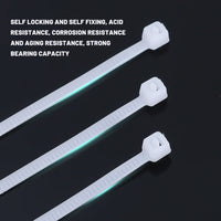 Nylon Cable Ties – Self-Locking Adjustable Straps, 100 or 1000-Pack for Home & Office