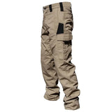 New Men's Tactical Work Pants Outdoor Waterproof Cargo Trousers Casual Multi-pocket Wear-Resistant Outdoor Training Trousers