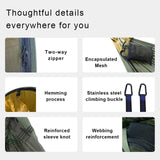 Lightweight Detachable Hammock with Quick Opening, Hanging Straps - Perfect for Outdoor Hiking and Travel