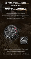 Men’s NAVIFORCE Quartz Watch – Sport, Leather, Waterproof