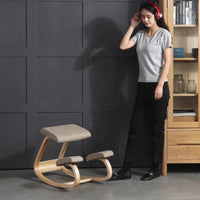 Ergonomic Wooden Kneeling Chair