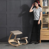 Ergonomic Wooden Kneeling Chair