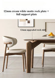 Modern Marble Dining Table – Low Square Island Design for Meetings & Home