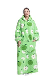 Oversized Wearable Blanket Cozy Warm Hoodie for Adults Soft Sweatshirt for Gifts One Size Fits All