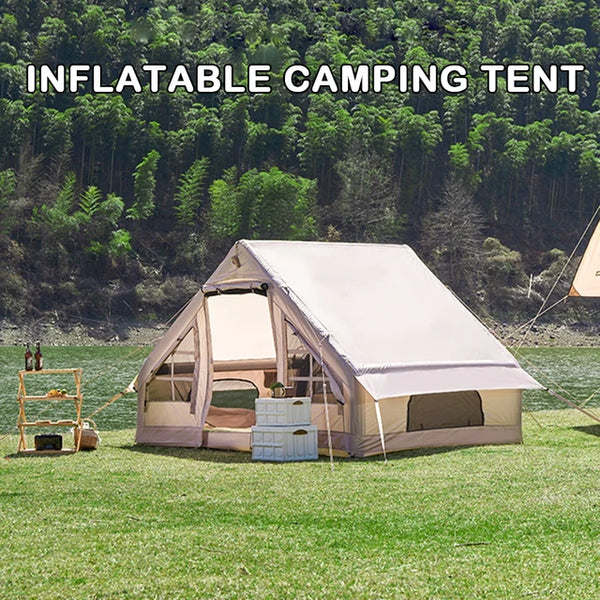 Inflatable Waterproof Camping Tent - 5-8 Person