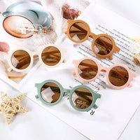 Korea Kids Cute Round Sunglasses for Baby Girls Boys Children Sun Glasses Outdoors UV400 Protection Candy Color De Sol Gafas