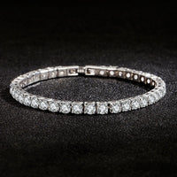Sterling Silver Tennis Bracelet – Lihong 4mm Zirconia, Women’s Jewelry
