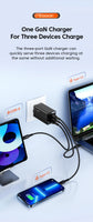 Toocki GaN 67W Charger Quick Charge QC4.0 PD3.0 Fast Charging Type C USB Charger for Macook Pad iPhone 15 14 Pro Max Plus Xiaomi