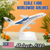 1:400 Scale Diecast Aircraft Model - Boeing & Airbus Airlines from Around the World