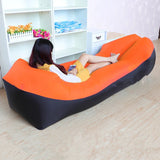 Fast Inflatable Air Sofa Bed Good Quality Sleeping Bag Inflatable Air Bag Lazy Bag Beach Sofa 240*70cm Jack's Clearance