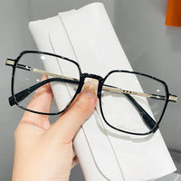 Fashion Trendy Frame Glasses Transparent Ultra-Light Large Anti Blue Light Glasses Protect Eyewear High-Definition Men Women