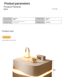 Ultra Narrow Bedside Storage Cabinet
