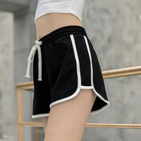 Wide Leg Shorts Sleeping Pants Casual Loose Sports Shorts 2024 Summer Basic Elastic Waist Drawstring Yoga Pants Running Pants