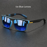 Fashion Vintage Square Sports Sunglasses For Men Women Fishing Driving Man Brand Designer Sun Glasses Anti-Glare Eyewear UV400