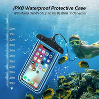 Waterproof Swimming Phone Pouch Universal Case Underwater Dry Bag Compatible with iPhone Samsung Galaxy Pixel Jack's Clearance