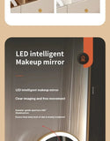 Luxury LED Makeup Vanity – White Dressing Table with Mirror & Storage for Bedroom or Salon
