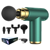 Portable Mini Massage Gun Pistol Facial Massager For Body Neck Deep Tissue Muscle Relaxation Gout Pain Relief Body Massager
