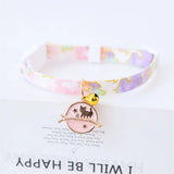 Cat Collars Adjustable Pet Collar For Bell Safety Buckle Planet Jewelry Flower Cute Dog Necklace Pet Products Cat Accessories