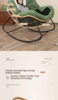 Human Bird Nest Rattan Weaving Rocking Chair Leisure Sofa Home Balcony Single Lazy Sofa Rocking Chair Rattan Chair Can Sleep