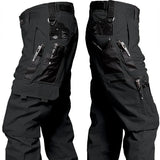 New Men's Tactical Work Pants Outdoor Waterproof Cargo Trousers Casual Multi-pocket Wear-Resistant Outdoor Training Trousers