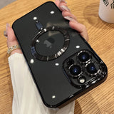 Magnetic Wireless Charging Case for iPhone with Transparent Design and Soft Silicone Cover Jack's Clearance