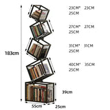 Rotating Bookshelf Organizer – Stylish Storage for Books & Magazines