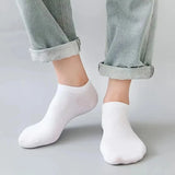 Men’s Boat Socks – Soft, Sweat-Absorbing Ankle Socks, Pack of 10/12/20/40